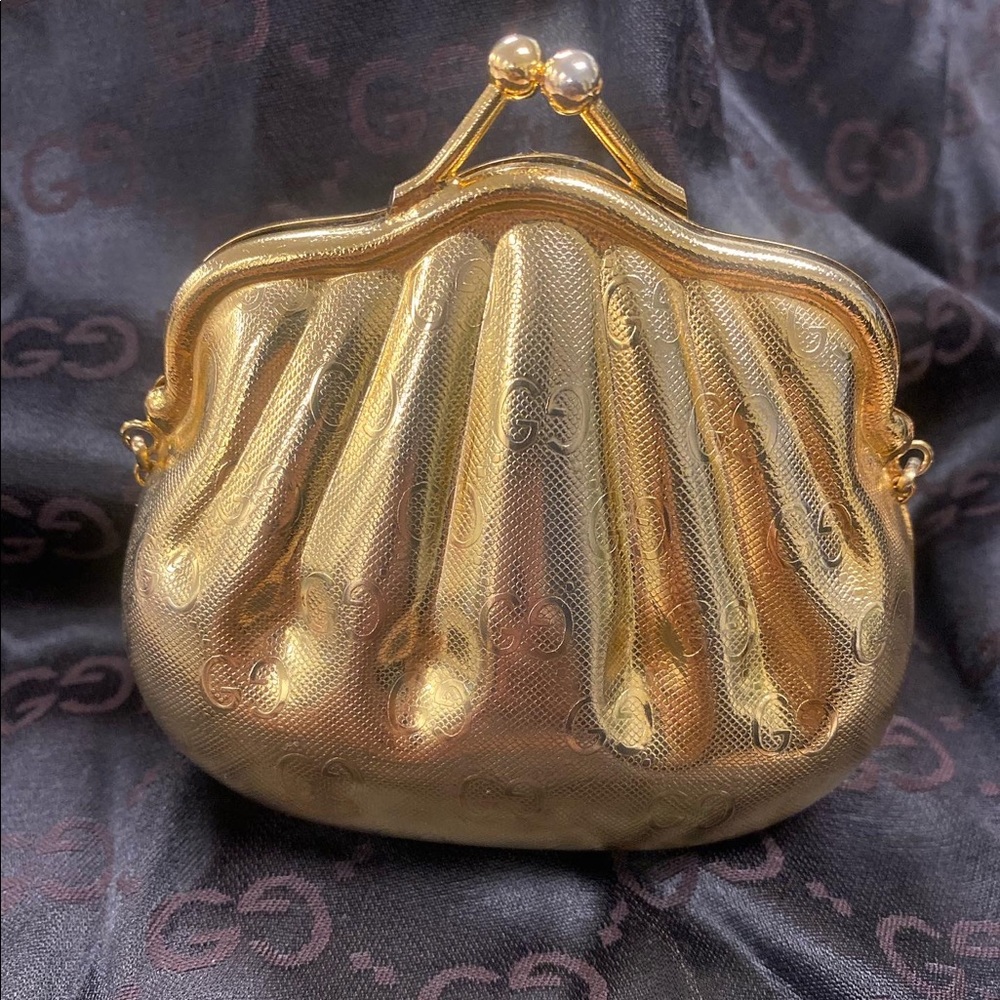 Gold Vintage Gucci Evening Bag/Clutch